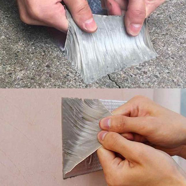 

Lakban Tambal Atap Bocor Aluminium Foil Butyl Rubber Tape 20CM X 5M
