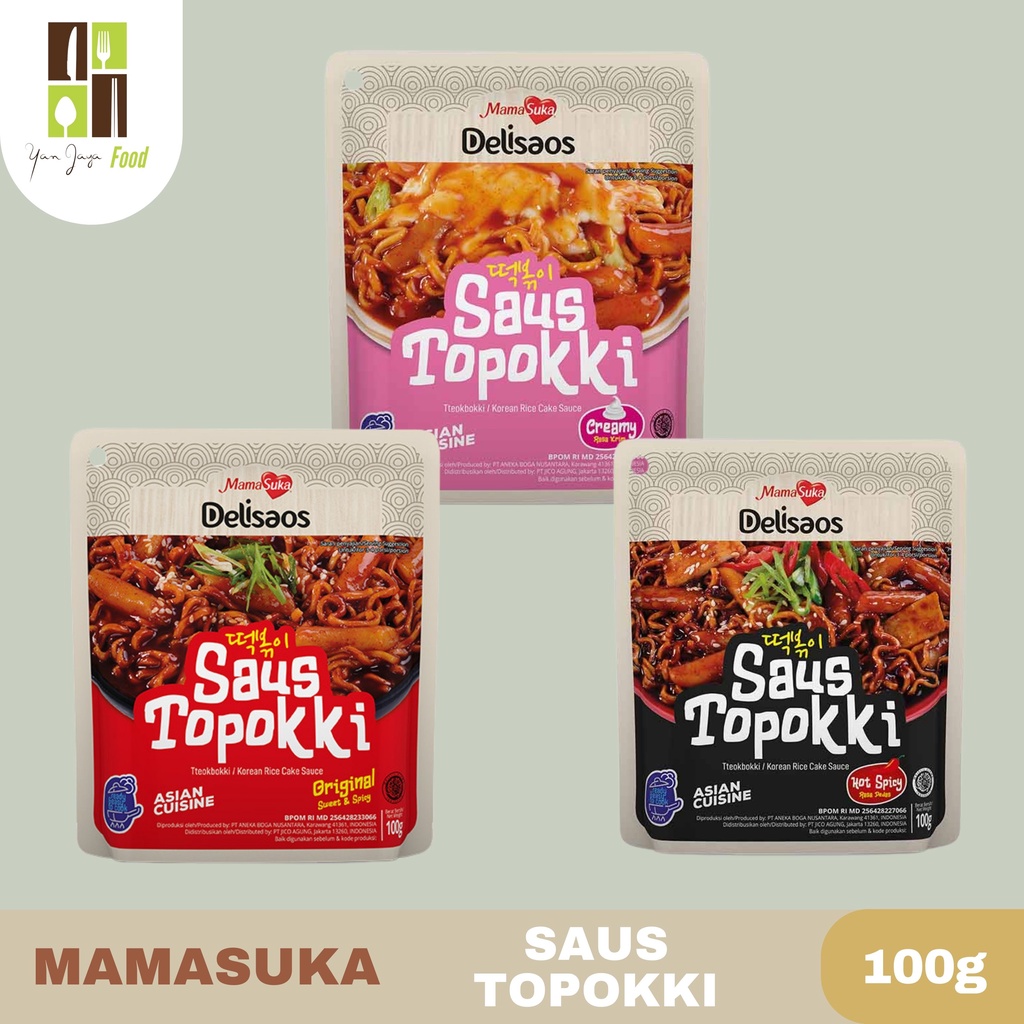 Mamasuka Saus Topokki 100g [Original/Hot Spicy/Creamy]