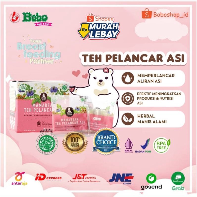 Jual MAMA BEAR TEH PELANCAR ASI Efektif Meningkatkan Produksi ASI Dan ...