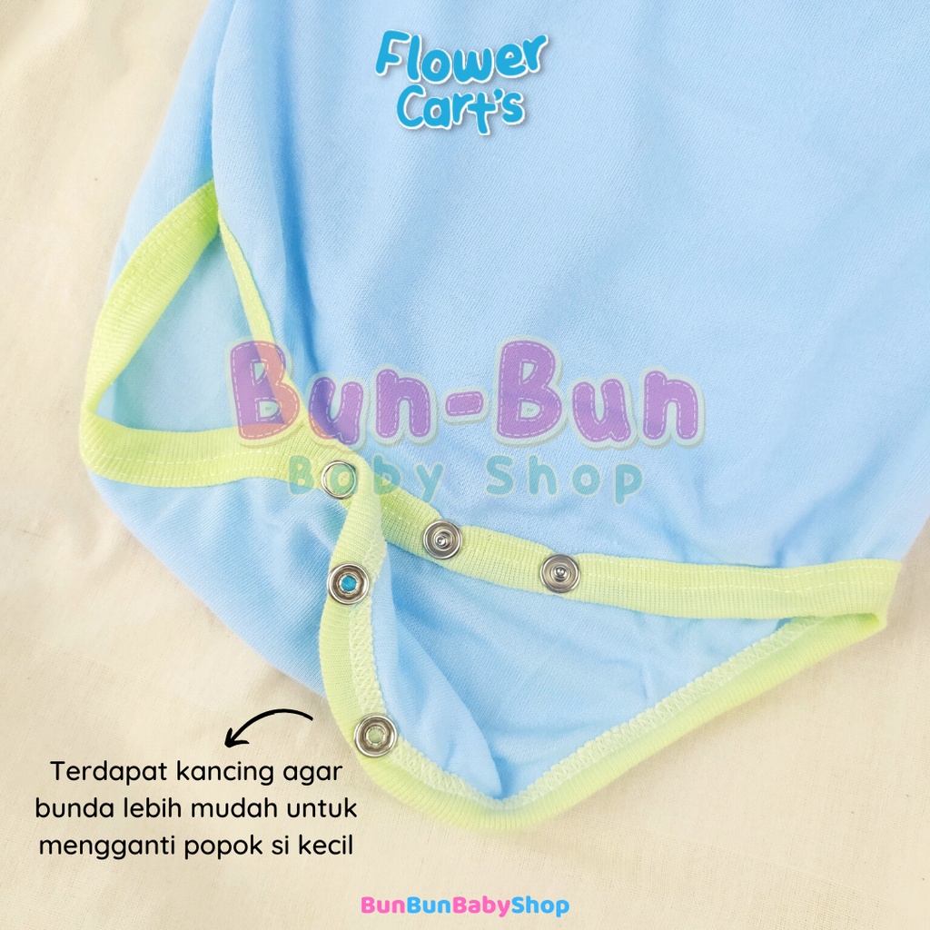 FLOWER CART'S Jumper Bayi Lengan Pendek Romper Motif Segitiga Kodok Jumpsuit Bodysuit Baby New Born Unisex Boy Girl Baju Baru Lahir Perlengkapan Fashion Pakaian Anak Peralatan Balita Murah Bunbunbabyshop