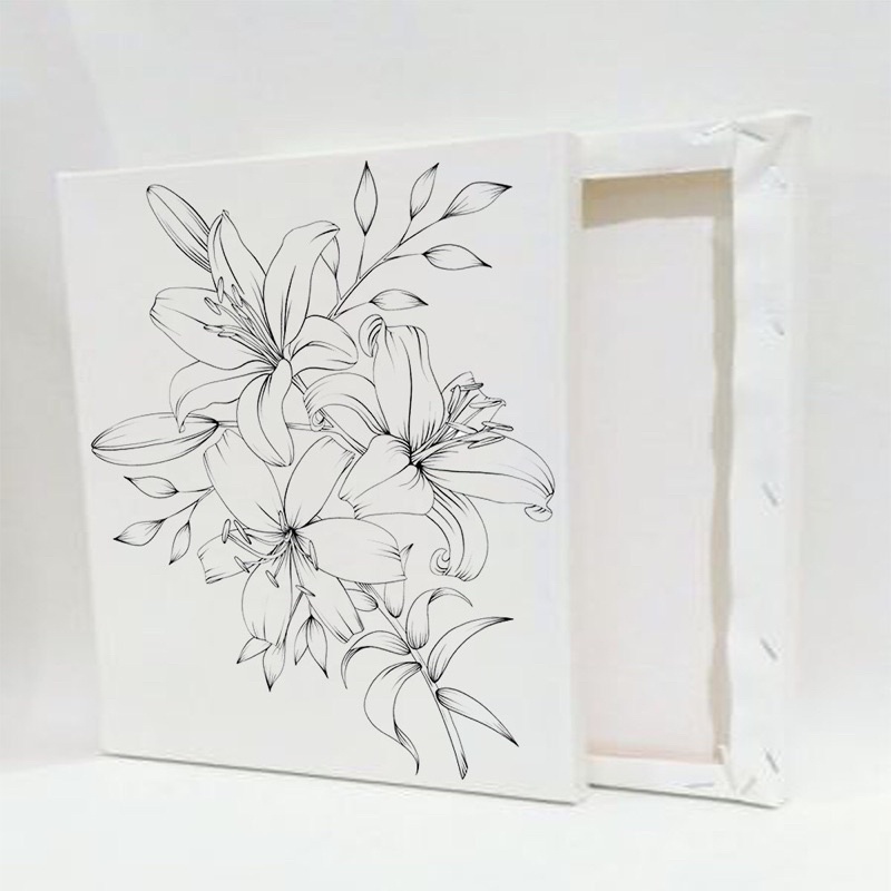 

Sketsa Lukis Kanvas - Custom Lukisan Kanvas - Belajar Melukis (Handmade)