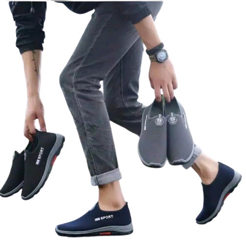 Sepatu Pria Slip On Sport england Tanpa Tali / Sepatu Kasual Pria Kekinian Murah