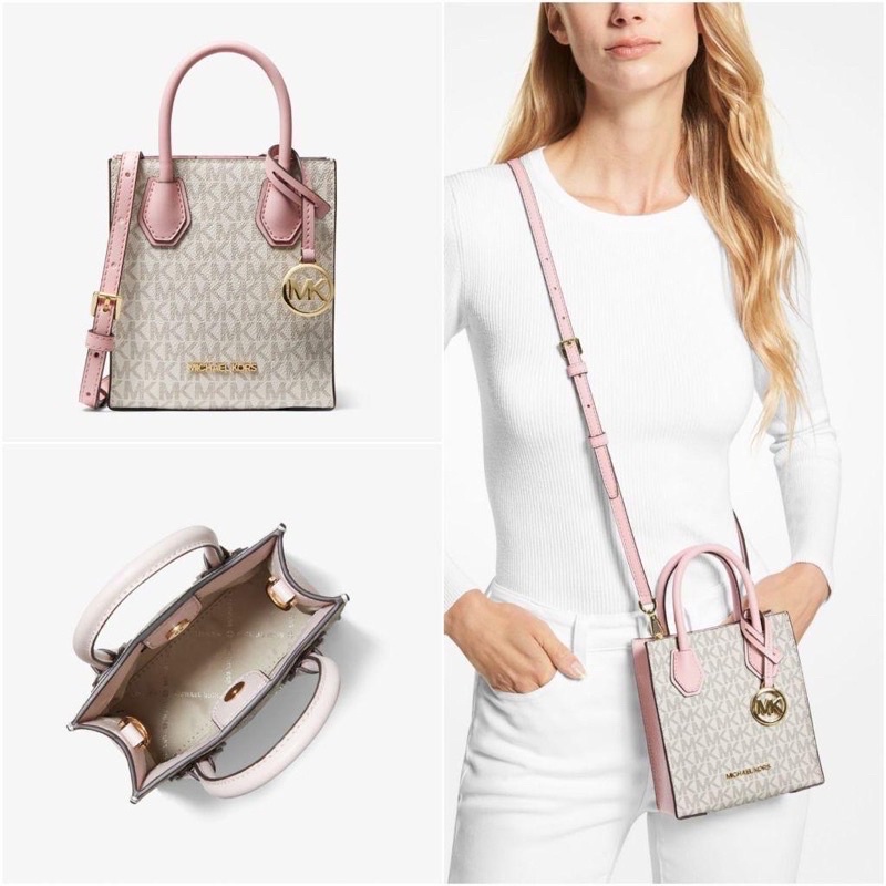 tas mk mercer xs crossbody signature brown orii NWT