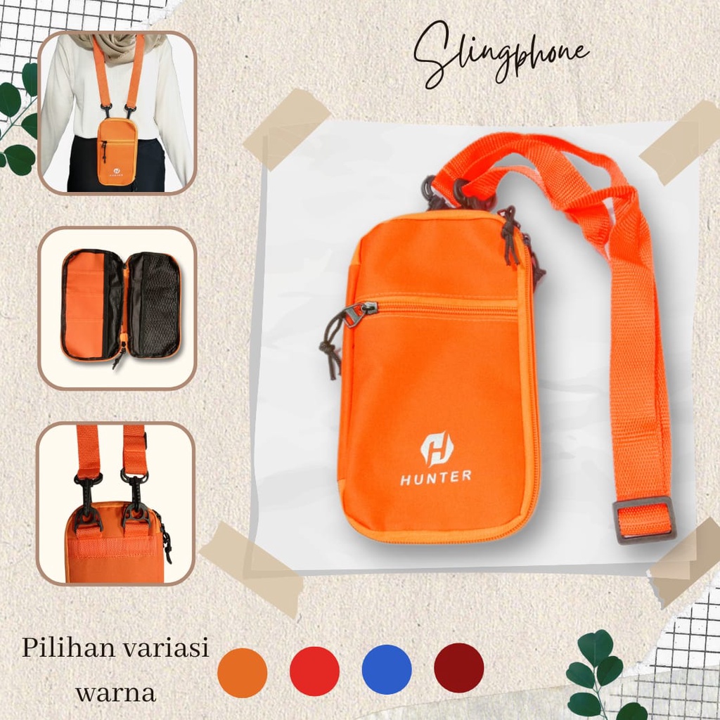 Tas Hp Kartu Gantungan Leher/Tas Hp Mini Selempang Gantungan Leher/Hanging Wallet
