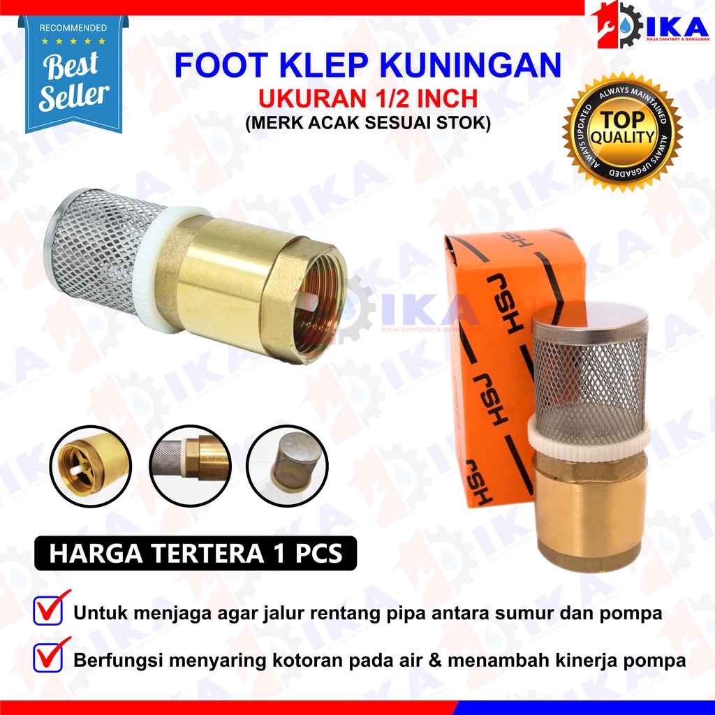 Foot Klep Kuningan 1/2&quot; 3/4&quot; 1&quot; inch Foot Valve Tusen Klep Footklep - Saringan Bawah Foot Valve Kuningan  3/4&quot; 1/2&quot; / Foot Klep / Tusen Klep Kuningan / Foot Klep Kuningan FOOT VALVE FOOTKLEP TUSEN KLEP KUNINGAN 1/2 - 3/4 -1 INCH Foot Klep 1 Inci Kuningan