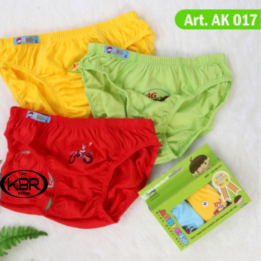 [1 pc 3pc 6 pc ] CD Agree Kids AK 23 Ak014 Warna | Celana Dalam Anak Agree Kids AK 23 ak 014 celana dalam anak