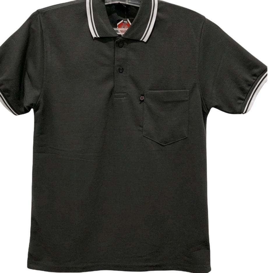 Special Price Kaos Polo Shirt Kerah List Depan Saku Pria Dewasa Oversize