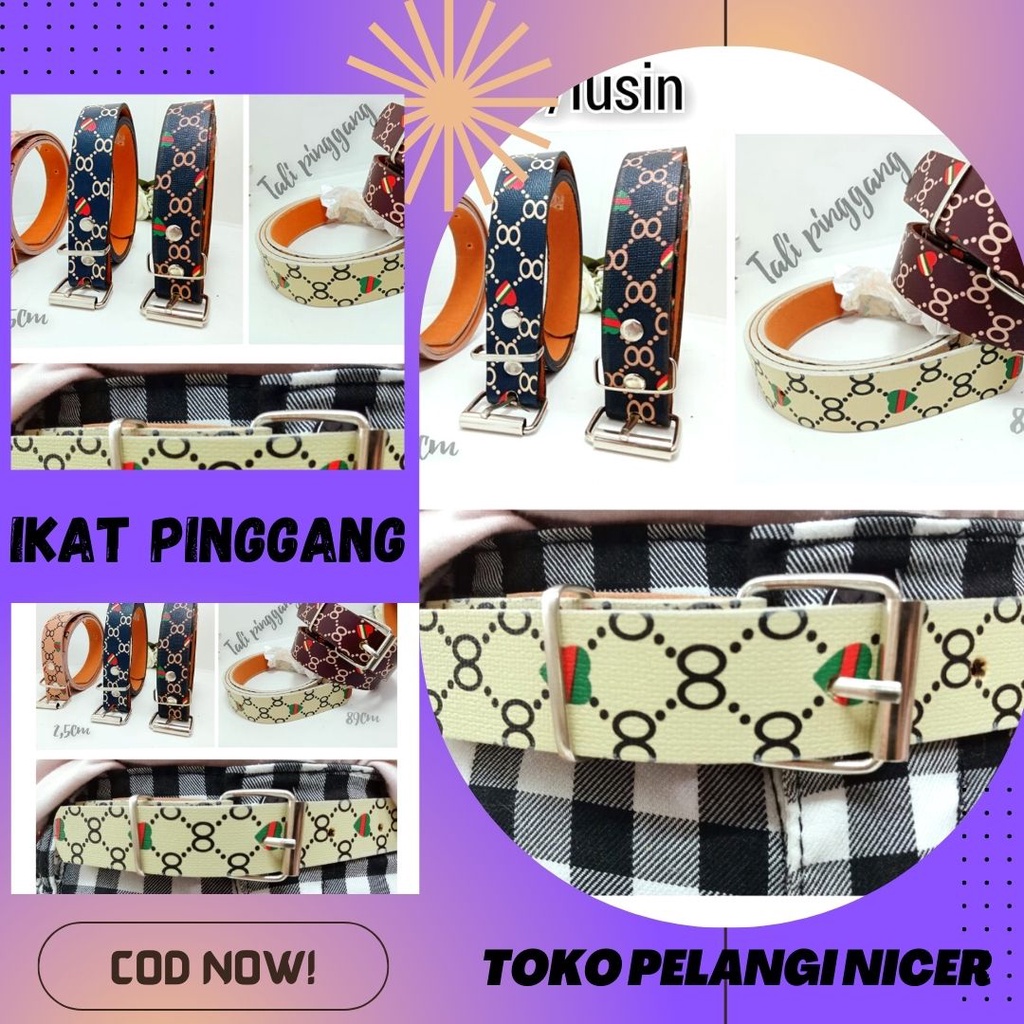 Ikat Pinggang Dress Wanita Women Belt Gcc - Ikat Pinggang GesPer motif Mewah Tokopelanginicer Gesper Ikat Pinggang Dress