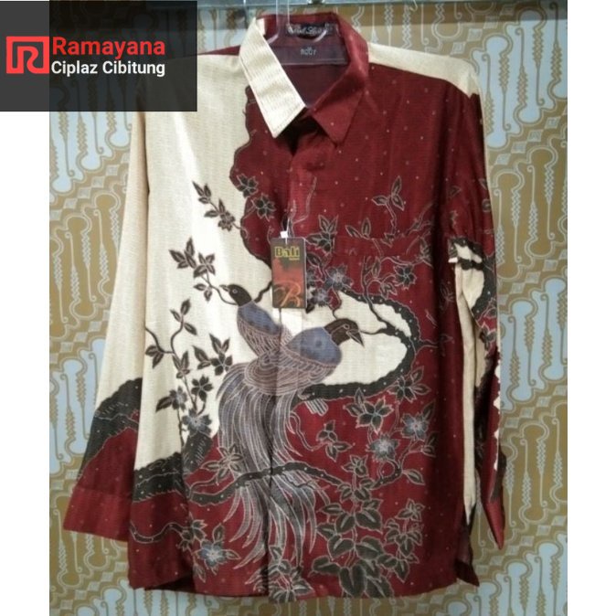 Batik Pria Semi Sutra / Brand Original Bali Lestari / Ramayana Cibitung