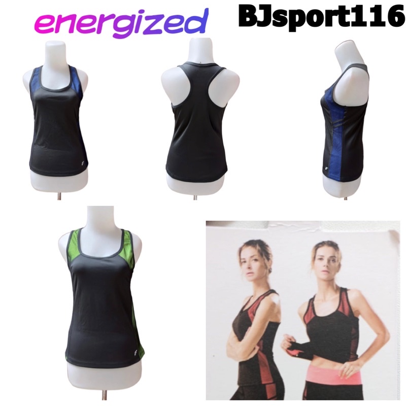 BJsport116 tanktop baju sport olahraga energized M L