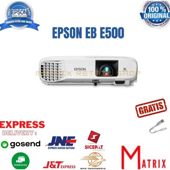 Proyektor Epson Eb E500 (Tipe Pengganti S400)