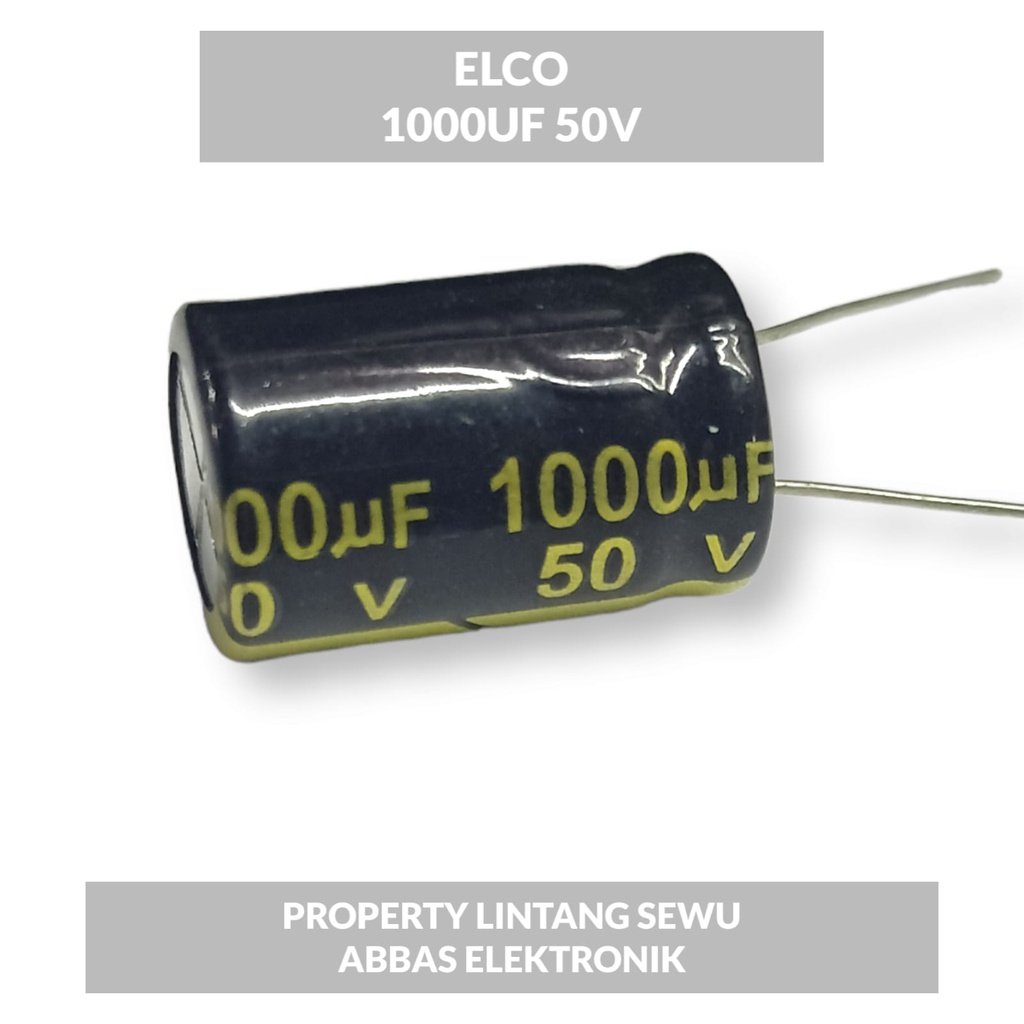 ELCO ELKO 1000 UF 50V 1000 MIKRO 50 VOLT
