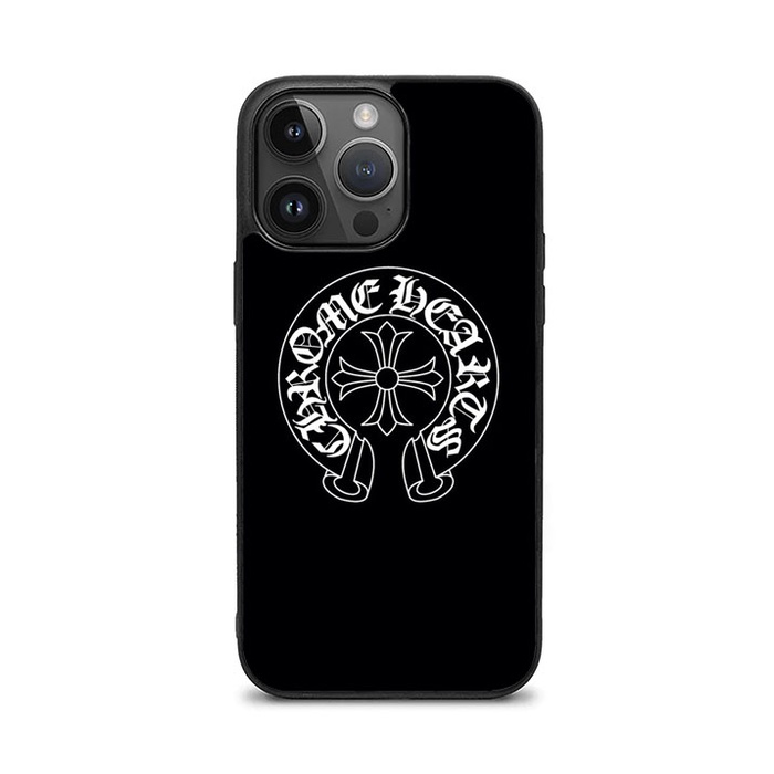 Casing Case iPhone 11 12 13 14 Plus Mini Pro Max chrome hearts WT0327