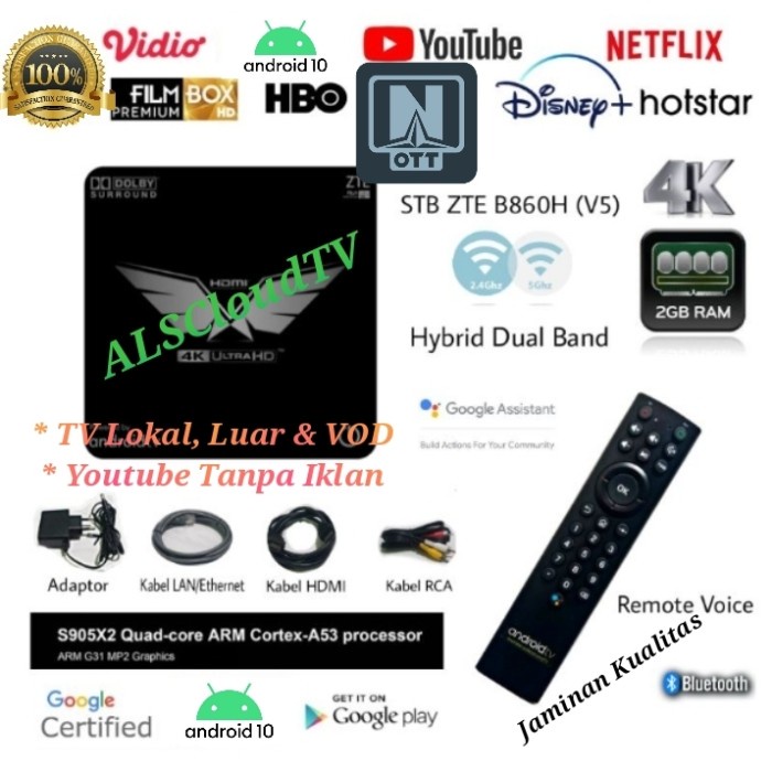 Produk Terbaru Smart Tv Box Android Stb Android 9 Full Premium Voice Assistant