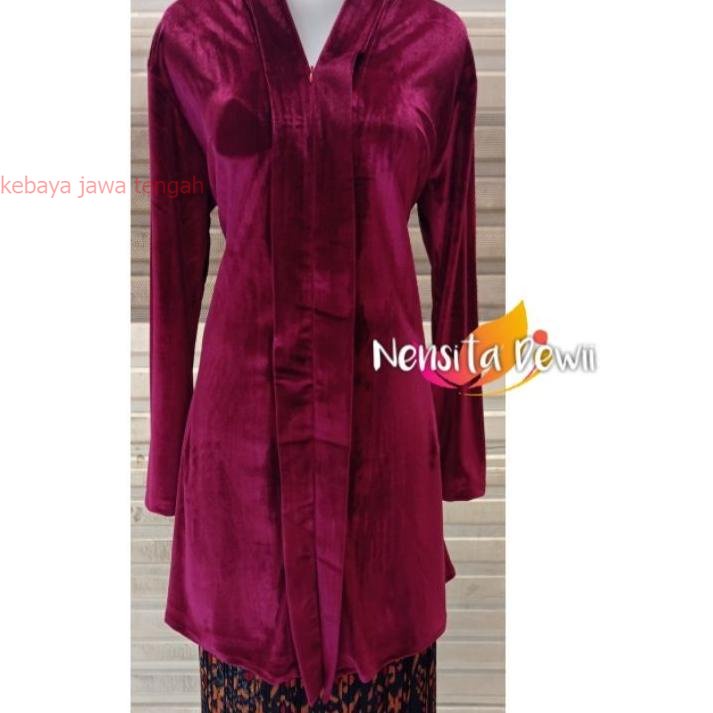 Update Kebaya Kartini Panjang / Kebaya Bludru Model Kartini - Body Panjang  Kebaya Bludru