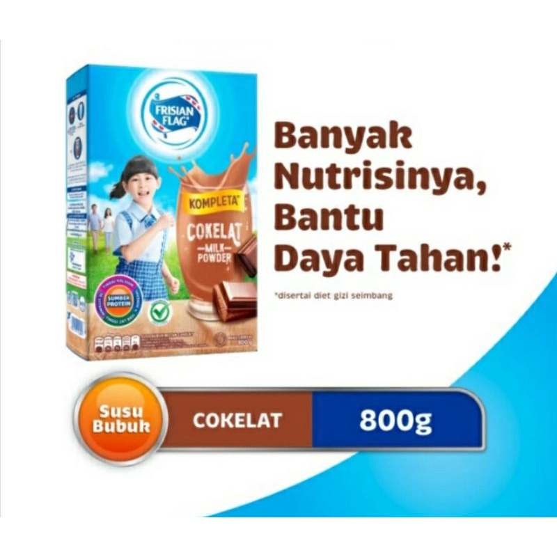 

Frisian Flag Kompleta Susu Bubuk Instan Cokelat / vanilla 400g - 800gr