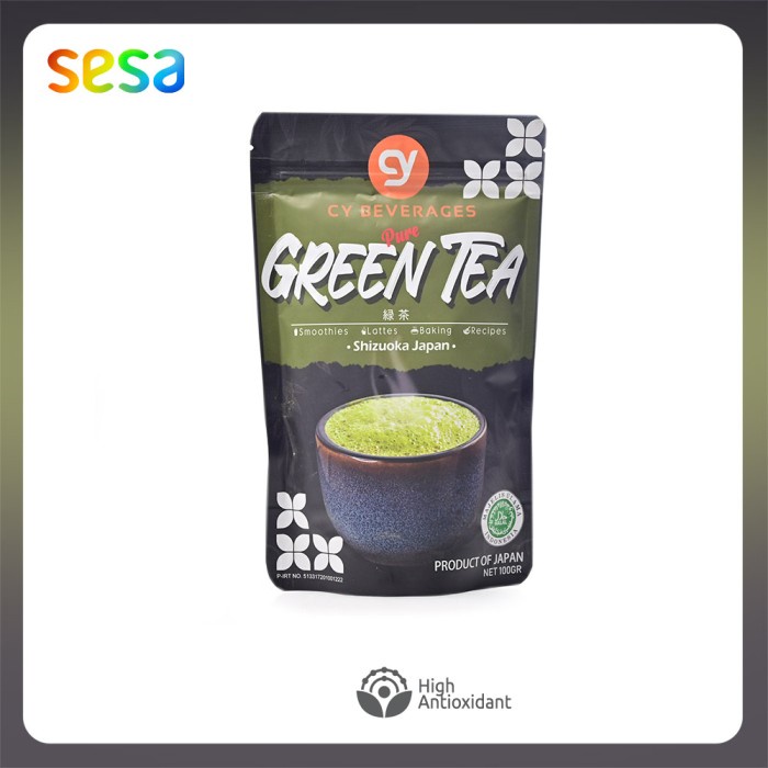 

CY BEVERAGES PURE GREEN TEA POWDER 100GR
