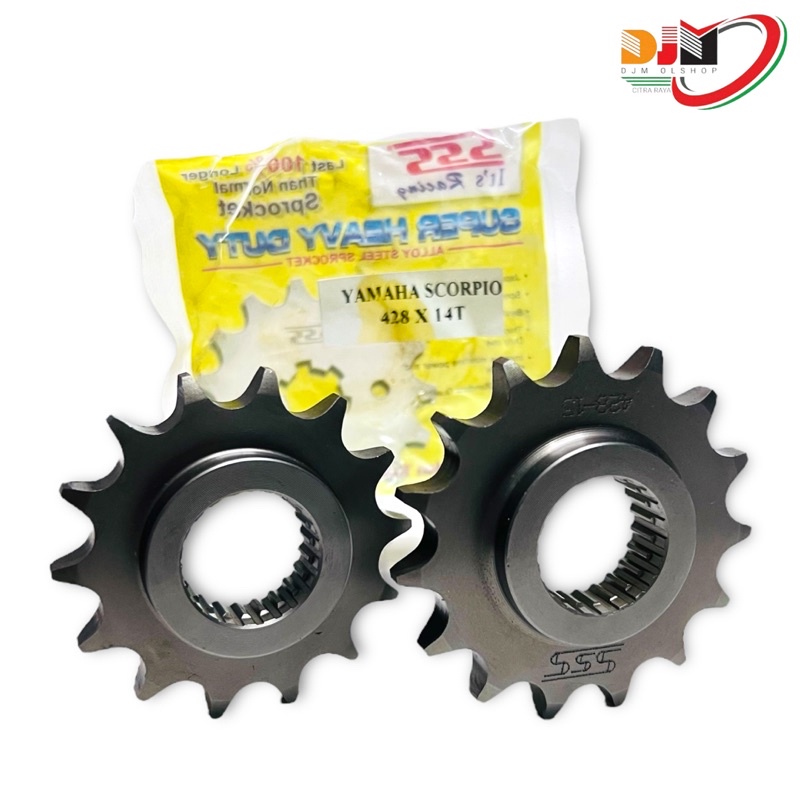 Gear Depan SSS Yamaha Scorpio Z 428H Ukuran 14T | 15T Original