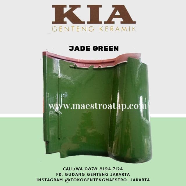 Genteng Keramik KIA Jade Green ORI