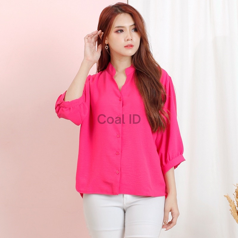 TIFFANY Casual Oversize Blouse Shirt Kemeja