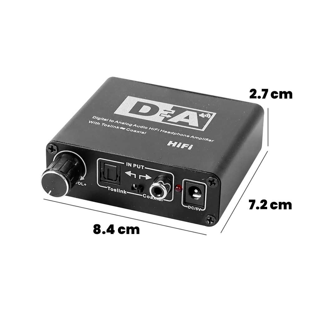 Audio Konverter DAC Coaxial &amp; Toslink ke 3.5mm AUX RCA