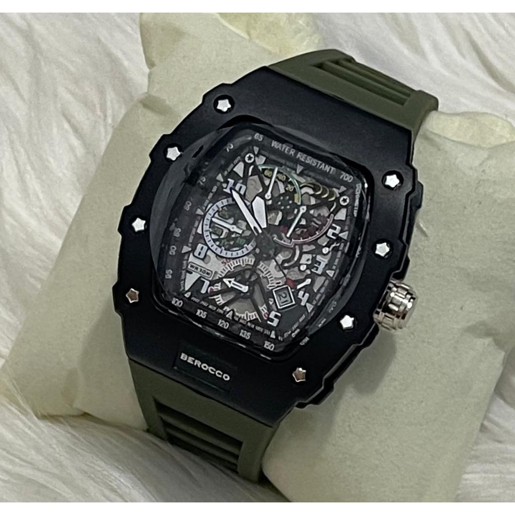 [DGS] JAM TANGAN PRIA STRAP RUBBER TGL AKTIF ORIGINAL TAHAN AIR BC-4550