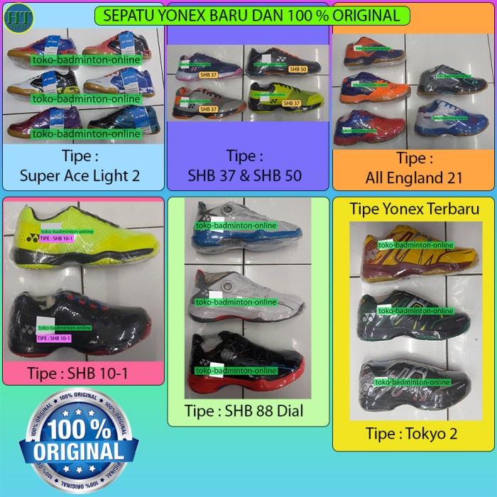 SEPATU YONEX BADMINTON SHB 37 WIDE POWER CUSHION / SHB 50 ORIGINAL - Yonex Tokyo 2