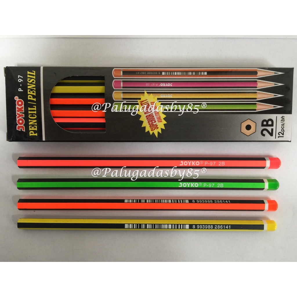 

(1 Biji) Pensil JOYKO 2B P-97 / Pensil Joyko P-97 2B / Pensil Joyko P97 / Joyko Pencil P-97 (1 Biji)