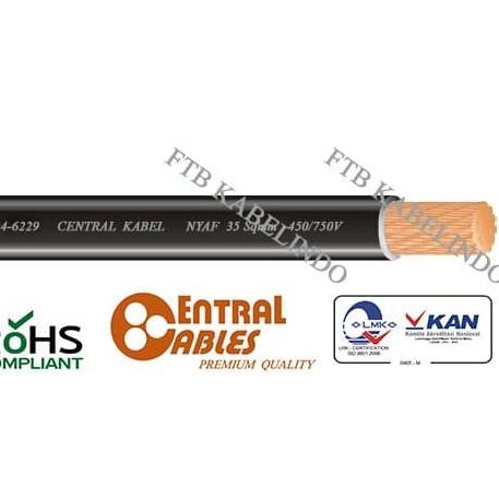 SNI CENTRAL KABEL NYAF 1X35 NYAF 1 x 35 NYAF 35 NYAF 35MM AF 35MM Mtr - Hitam