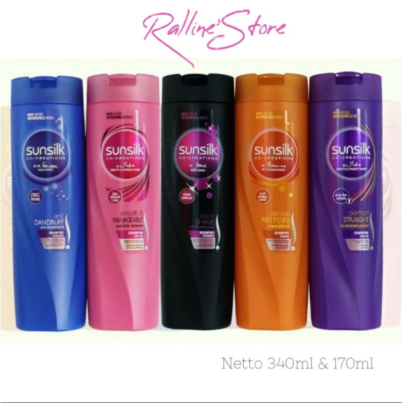 Shampoo Sunsilk Smoot & Lively Straight Expert _Netto 340ml+170ml