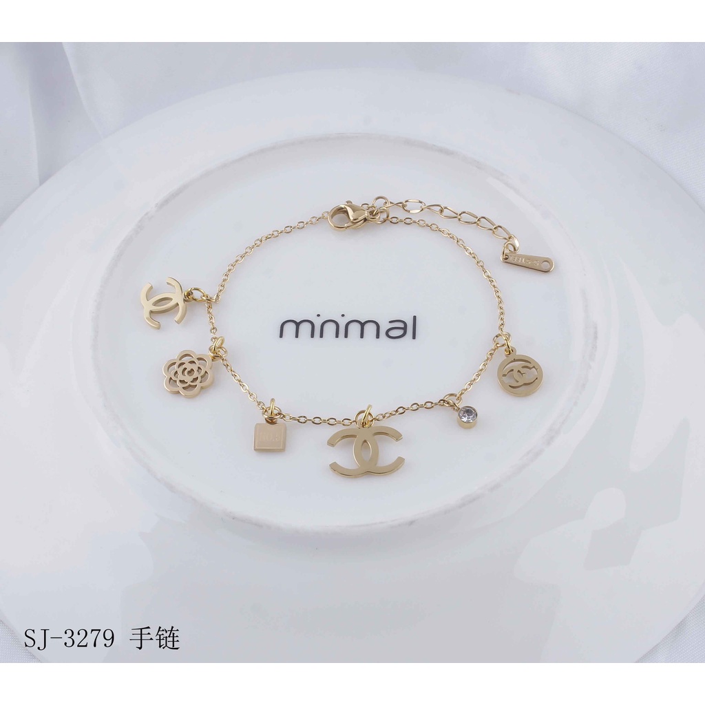 Gelang Titanium Biji Bola Terbaru Permata Perhiasan Fashion  369 3279