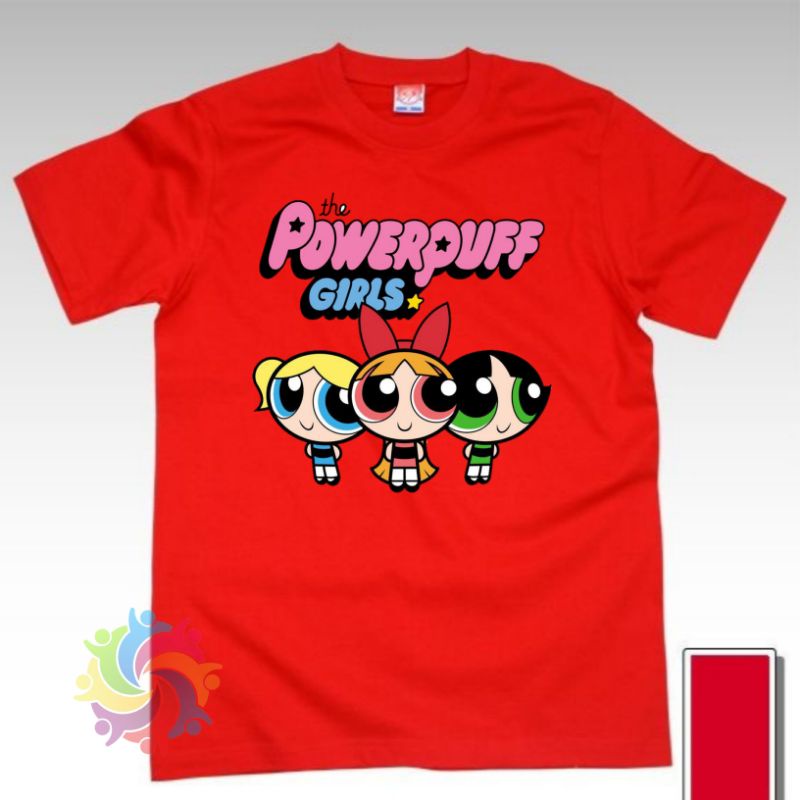 BAJU ANAK/KAOS ANAK TERBARU/GAMBAR KARTUN POWERPUFF GIRLS BAHAN PREMIUM