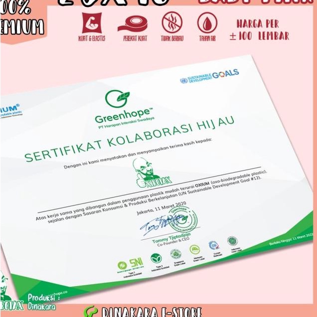 

Polymailer Baby Pink 25x40 Premium - Ramah Lingkungan (isi +/- 100 pcs