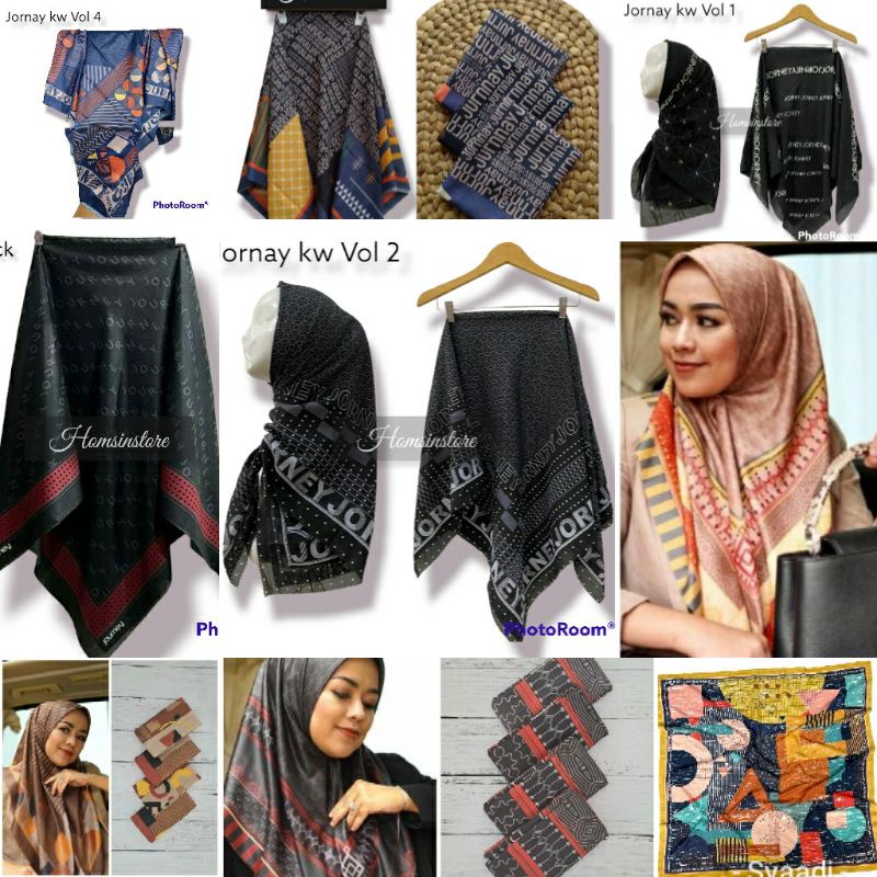 HS Kerudung Segi Empat Motif Journey Kw