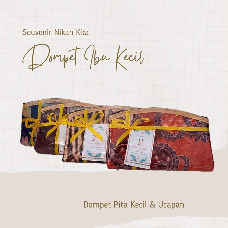 PREMIUM PRODUCT souvenir Pernikahan dompet motif batik ukuran 17x10 - Paling Dicari