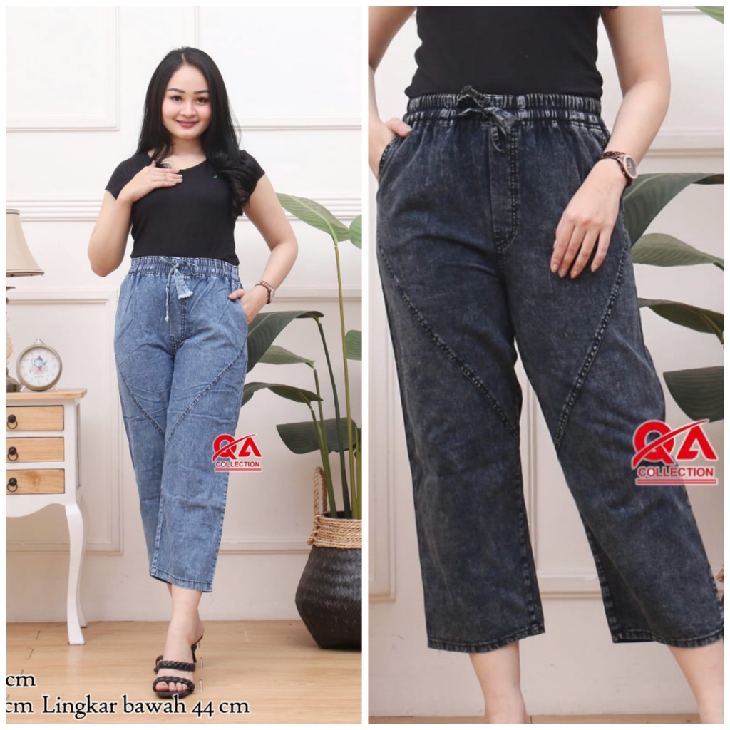 CELANA BAGGY PANTS 7/9 JEANS WANITA