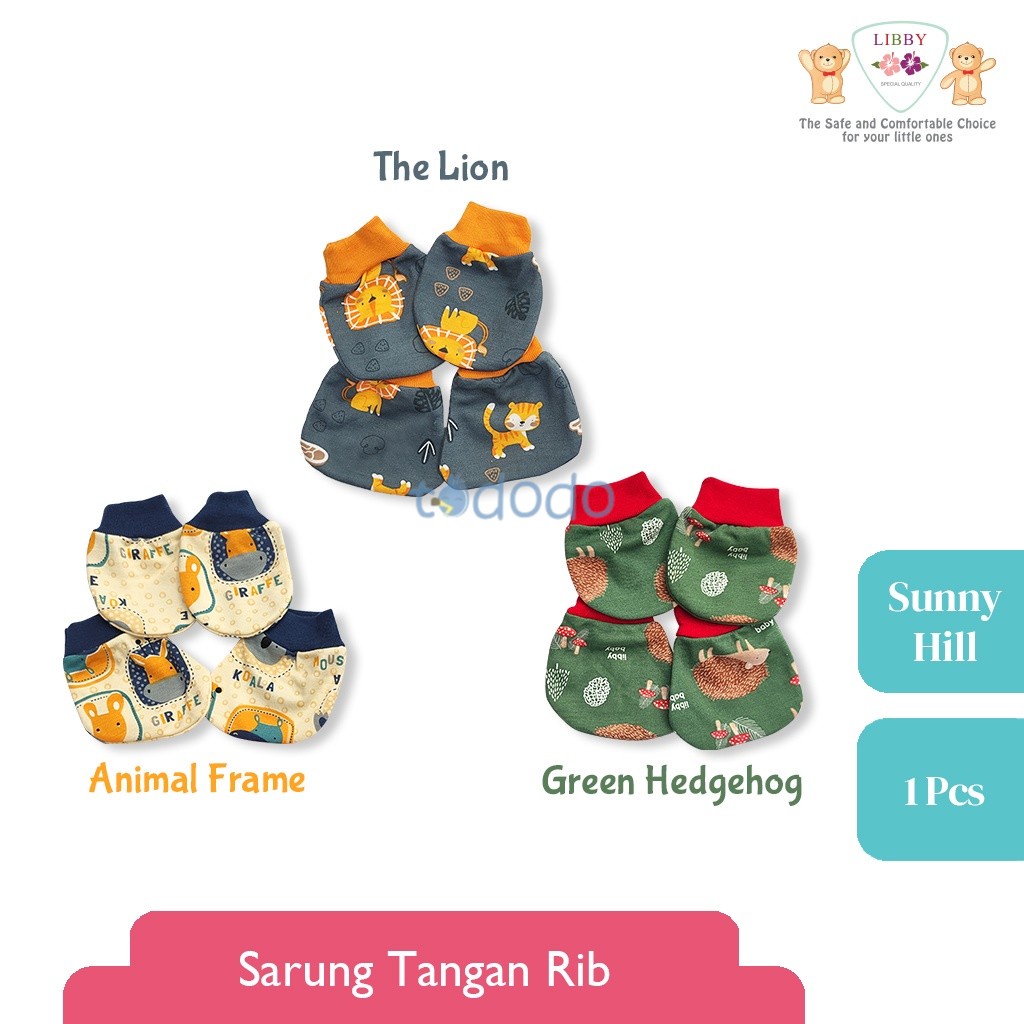 Sarung Tangan &amp; Kaki Bayi LIBBY Motif Sunny Hill (1pcs/set)