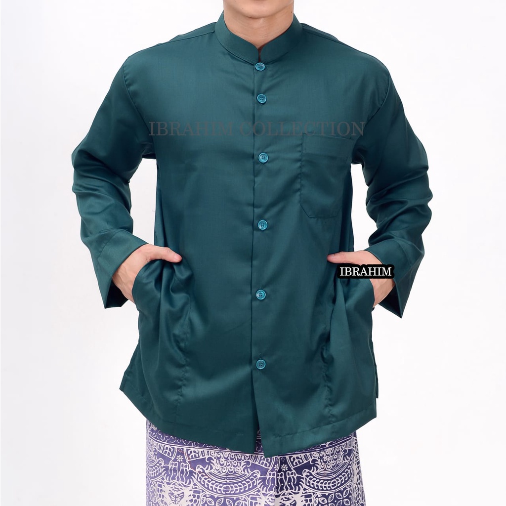 baju koko lengan panjang merek ibrahim collection