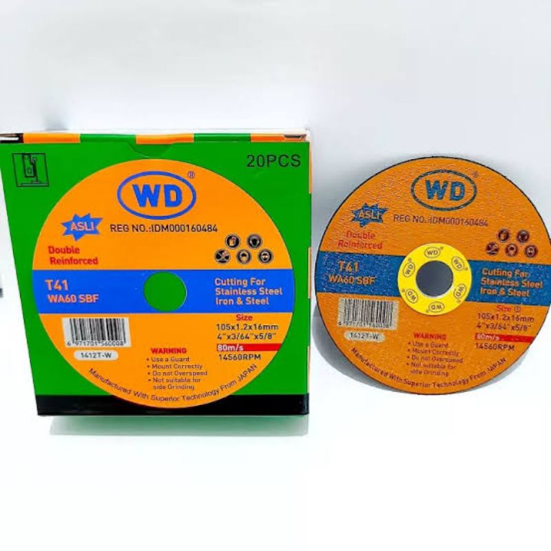 BatuGerinda Gurinda Potong Besi Mata Cutting Wheel WD 4 x 1