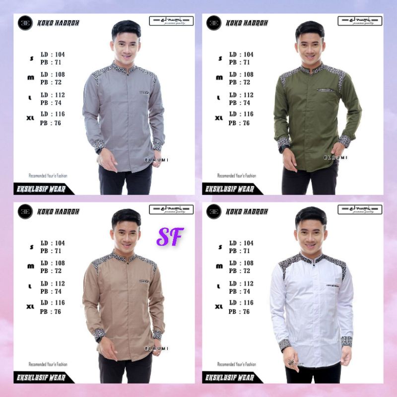 koko list batik terbaru dan kekinian/koko murah/koko hadroh/seragam koko /seragam hadroh