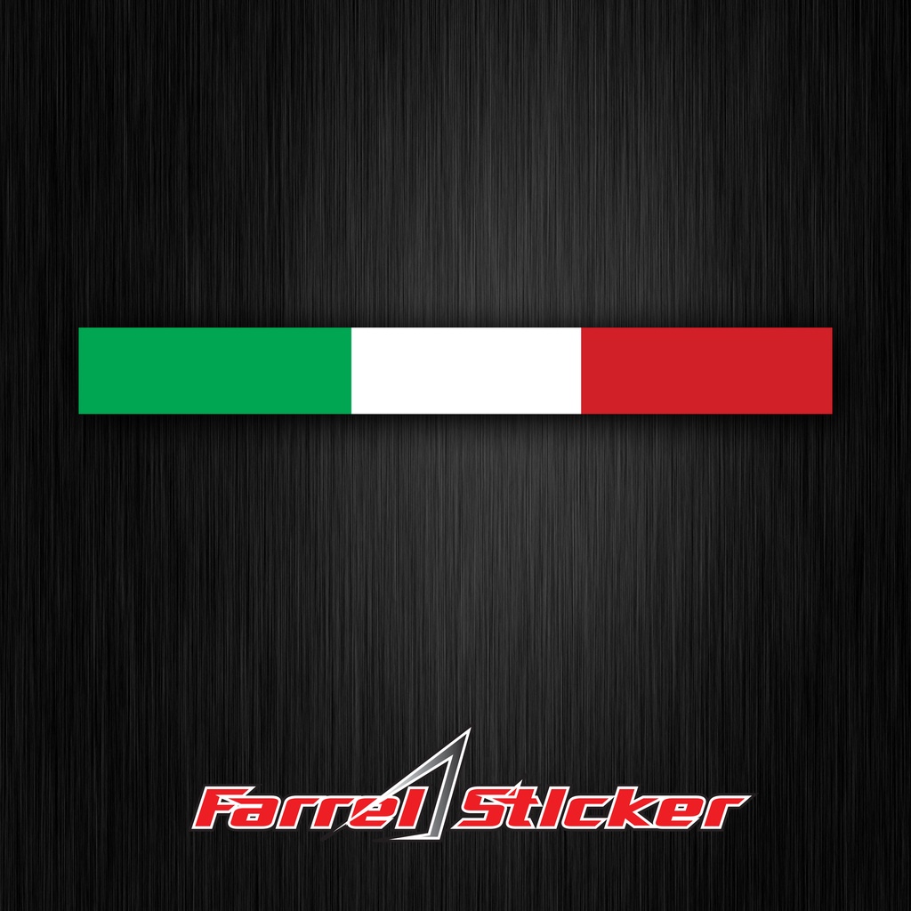 STICKER BENDERA ITALY STIKER ITALI HELM 7 CM