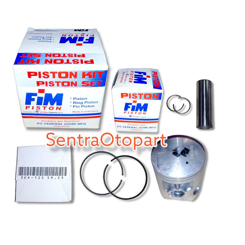 Piston seher kit rxk rx king oversize 125 fim