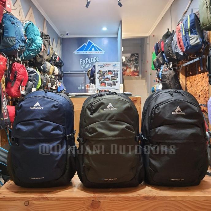 TERBATAS DAYPACK MACACA 22L EIGER ORIGINAL TAS RANSEL EIGER TAS SEKOLAH LAPTOP