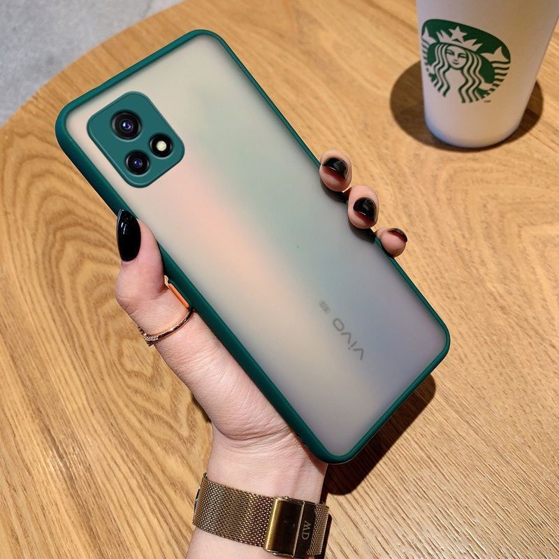 Hard Case PC Matte Transparan Shockproof Cover VIVO Y51 Y31 Y95 Y93 Y91 Y91i Y91C Y19 Y17 Y15 Y12 Y11 Y50 Y30 Y20 Y20i V21E S1Pro