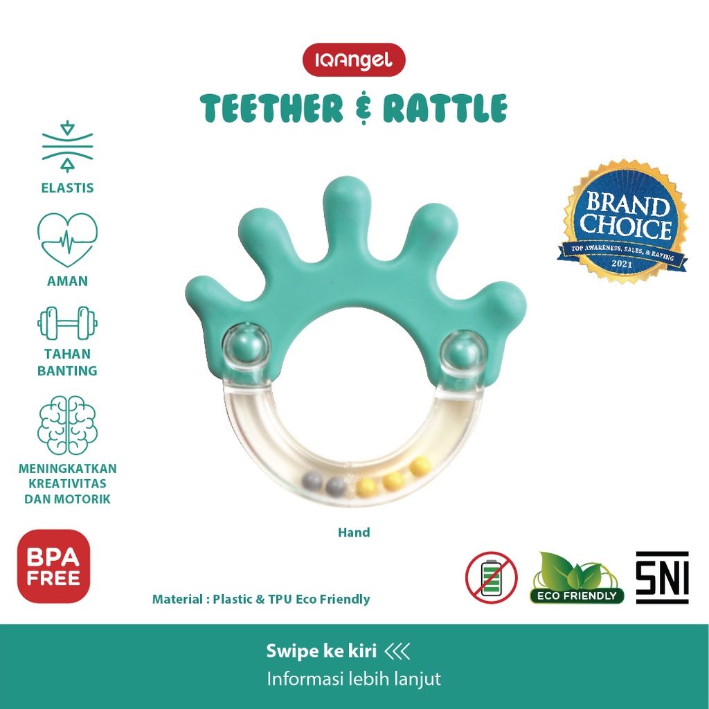 IQANGEL TEETHER 6IN1 TEETHER TOY / IQ108A