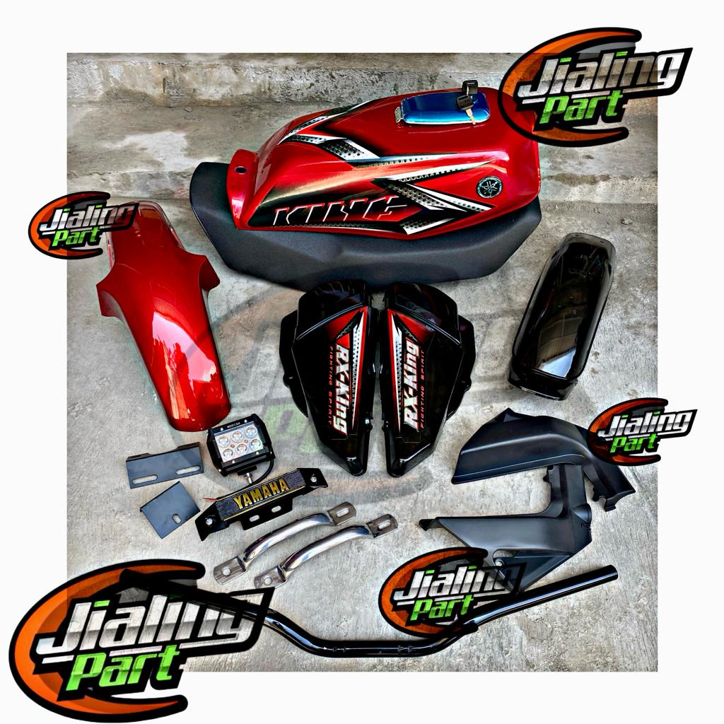 body set rx king bandung style merah paket lengkap rx king full set rx king tahun 2008 merah hitam