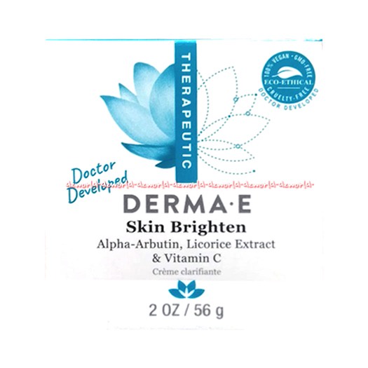 Derma E Skin Brighten 56gr Alpha Arbutin Licorice Extract Vitamin C Krim Pelembab Wajah Derma-E DermaE