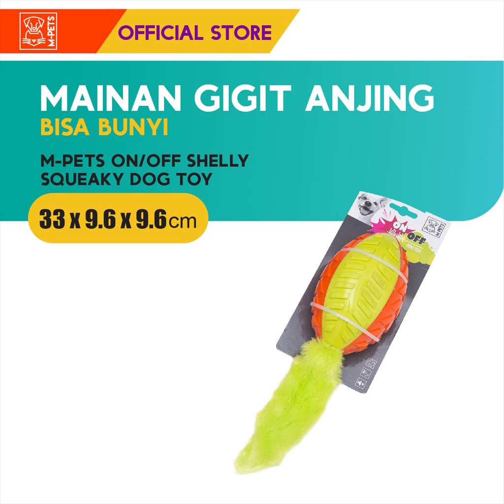 M-Pets On/Off Shelly Dog Toy / Mainan Anjing Bisa Bunyi Dan Tidak