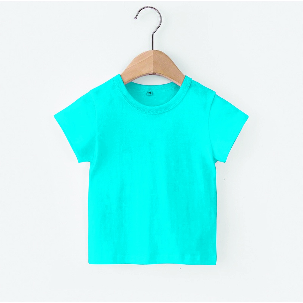 Kaos polos anak unisex /Kaos oblong anak lengan pendek unt 2-10 thn