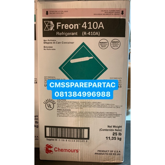 FREON R410 CHEMOURS USA